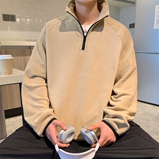 秋冬保暖加绒双面摇粒绒卫衣男WY753-P55，男装棉衣，星座210-1