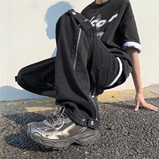 牛仔裤男夏季宽松潮流高街重磅阔腿裤WH30P48，男装牛仔裤，星座1116-2