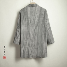 风男装立领男士唐装衬衫C208P85，男装衬衫，钱塘802