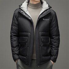 羽绒服男士连帽冬装新款宽松厚保暖面包服外套SNNYR88R2105-P305，男装羽绒服，电商B212（原钱塘6029）