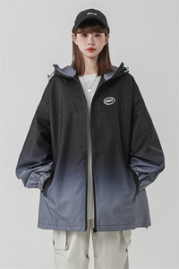 中性风山系防水冲锋衣渐变色夹克女聚酯纤维JK77087P85控128图片