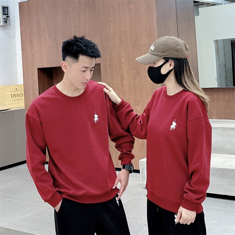 时尚潮流男士宽松休闲长袖套头卫衣舒适百搭适合秋季穿着男装,男装卫衣,德尔信羊绒