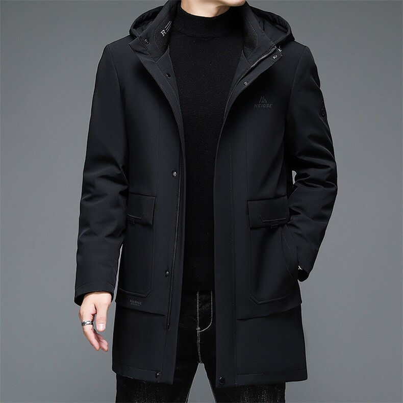 白鸭绒羽绒服男士连帽内胆可拆冬季宽松保暖潮流外套QE89996-P290,男装羽绒服,电商B212（原钱塘6029）