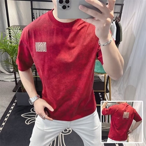 美式重磅短袖T恤男高级感夏季新款男装宽松半袖BTX33图片