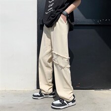 现货美式hiphop裤男宽松vibe裤潮牌高街ins链条工装K2577-P46，男装休闲裤，星座512-2