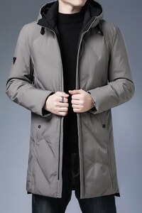 冬季新款男士羽绒服连帽中长款白鸭绒潮流保暖男装YT1907-P288图片