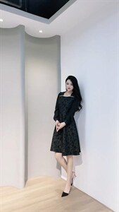 秋冬新款气质连衣裙图片
