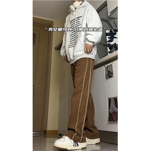 灯芯绒裤子设计感长裤K2868-常规P50，加绒P60图片