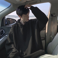 无口袋无帽绳卫衣抖音得物二开25秋冬美式全棉连帽卫衣CM20，男装卫衣，电商A486
