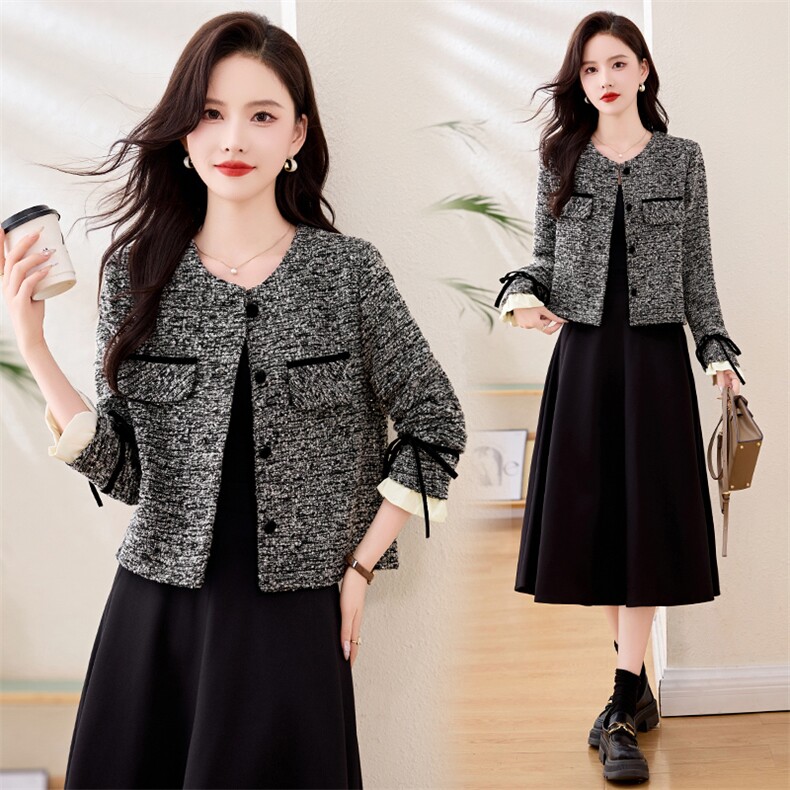 中老年女装中老年豹纹宽松衬衫短款秋季时尚女装裙子，女装短外套，衣之秀