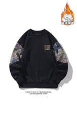 2025HW23675加绒白底大码真超绒180克圆领卫衣M-5XHW23790-P55，男装卫衣，电商A022