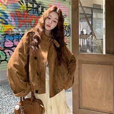新品！复古麂皮夹克2C213-905-P155-K228，女装短外套，2C213
