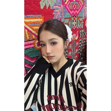 竖条纹球衣针织衫秋季男女拼色运动宽松情侣长袖上衣MY356，男装针织衫/毛衣，星座1116A（原606A-3）