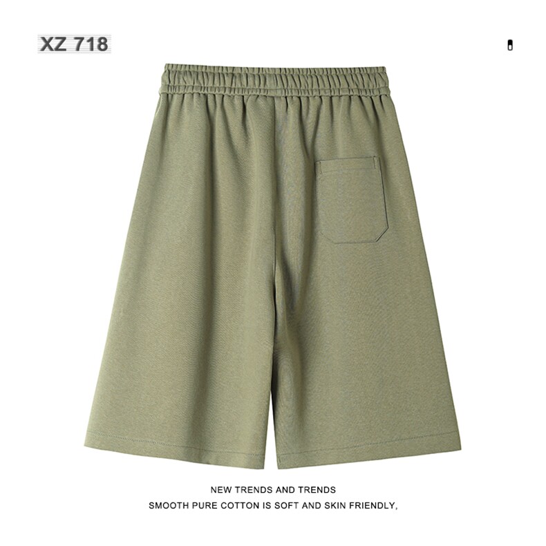 舒适透气休闲男款百搭抽绳绣标设计华棉舒适五分裤XD1712特批35,男装休闲裤,星座718