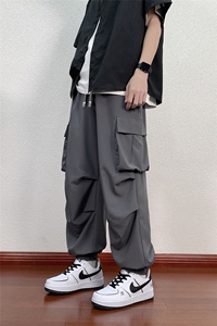 束脚冰丝凉感休闲裤 K105模特地板 92%聚酯纤维8%氨纶(S-2XL)TP22图片