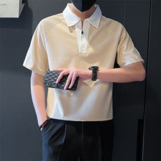 夏新款短袖POLO衫男社会小伙短袖T恤A210-A811-P45控68，男装T恤，星座210-3