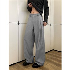 2026春夏新款人字纹高级感新面料垂感休闲直筒西装裤6615-特P40，男装西服套装，电商C305A