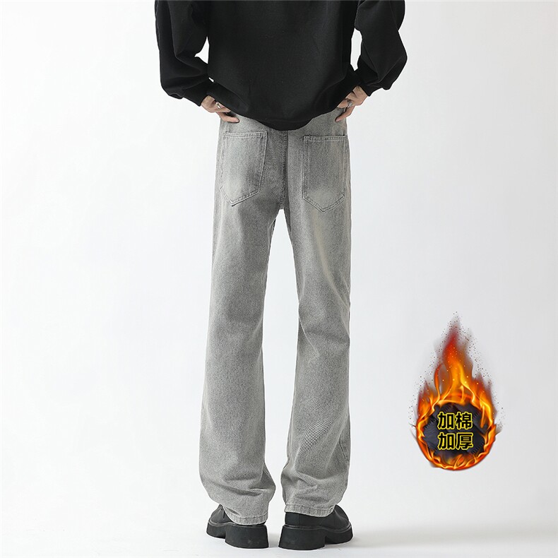 六色小脚微喇牛仔裤加绒加厚K401-常规特P35-X58-加绒特P50-X78，男装牛仔裤，电商A247