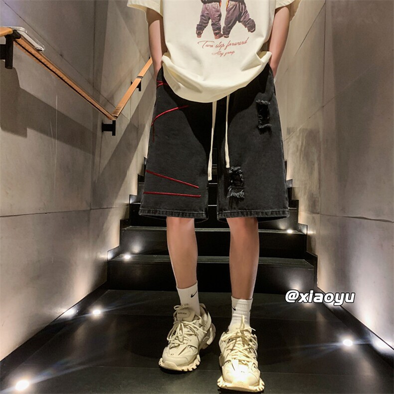 XZ616夏季新款破洞牛仔短裤TY843P45控58,男装牛仔裤,星座512A（原616）