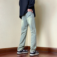 B221美式ins高街无性别百搭小脚牛仔裤LK23009-P55控78，男装牛仔裤，电商B221