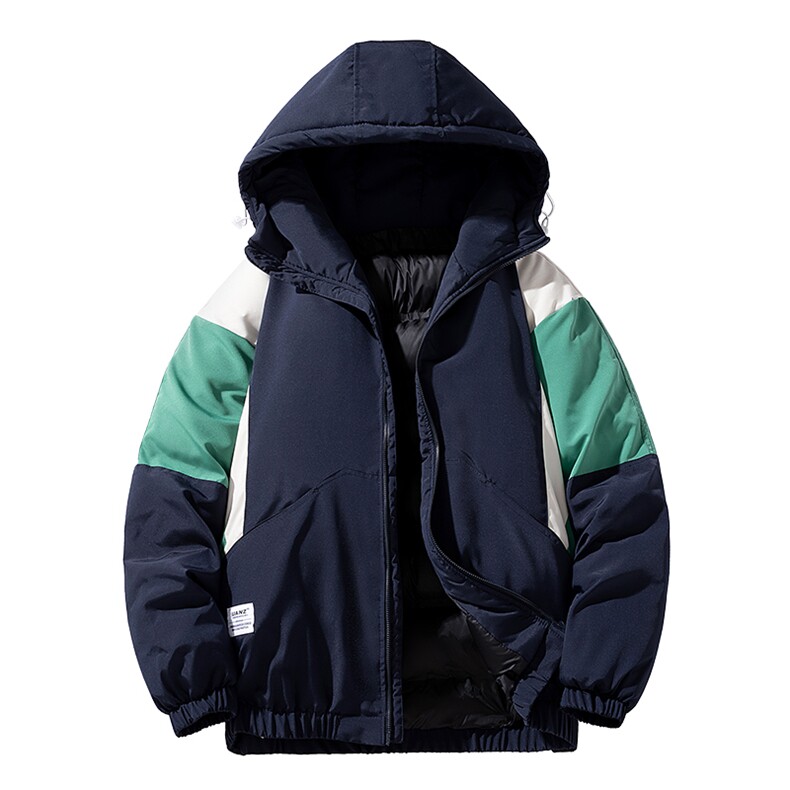 2024秋冬季冲锋衣夹克加厚棉衣宽松拼接情侣外套A436-5919-P105,男装棉衣,电商A436