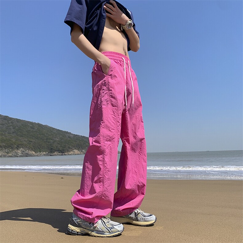 2025新款多巴胺速干分割弯刀裤大码M~4XLXZ604-KG73-P45控58,男装休闲裤,星座604