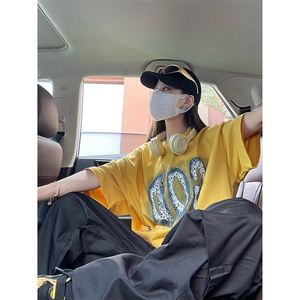 B221 美式ins街头hiphop刺绣宽松褶皱休闲裤子 LK23123-P60 控78图片