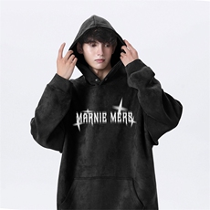 秋季新款字母卫衣wljp-6523麂皮绒连帽特p45控79，男装卫衣，星座605(原A050)