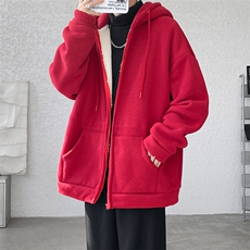 8XL-M高品质！卫衣厚外套男加绒加厚开衫羊羔毛卫衣WY13P68控88，男装卫衣，电商D206-1