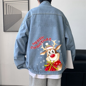 牛仔夹克男大码牛仔外套男茄克 NJ77296-P60图片