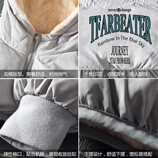 MY16050-P100加厚加绒连帽棉衣男大码棉服男面包服男，男装棉衣，电商A040A