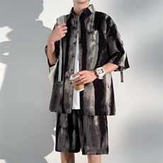 1短衬CS77033特P25DK77055特P18无差价套装TZ77066特P43大码M-5XL，男装休闲套装，星座226-2