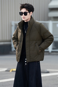标90绒 军咖抖音立领羽绒服男冬季2025新款外套Y960-M-3XL-p245图片