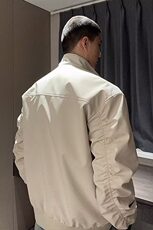 25春立领短款外套男加厚款高级感教练夹克潮牌飞行员夹克JKK10P70，男装夹克，电商D256-2(原A064-2)
