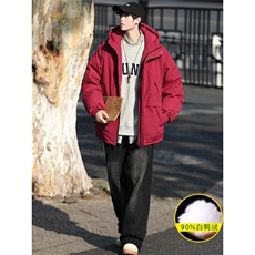 冬上新加绒加厚羽绒服简约时尚冲锋衣外套男女8317-P220控价318，男装羽绒服，电商A441-1