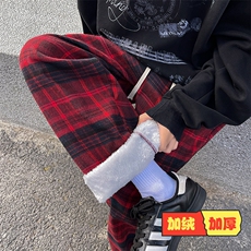 红格子加绒款