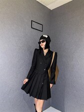 风衣连衣裙，女装风衣，精典蓝月