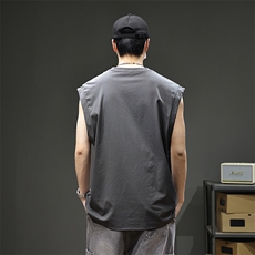 2026新款凉感背心男士夏季宽松大码运动吸汗无袖t恤潮薄健身坎肩，男装背心/马甲，电商D215