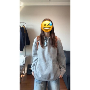 抖音得物二开 26春装美式高街宽松结构螺纹拼接连帽卫衣外套X087图片