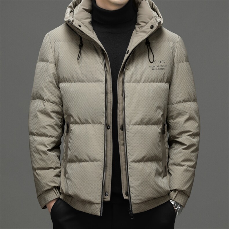 CSYR95523钱塘2020-2时尚休闲百搭简约中年男士有帽羽绒服P250图片