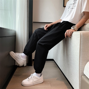 裤子男韩版潮流春夏季新款九分小西裤男士修身西装裤休闲束脚长裤图片