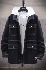 春季牛仔夹克韩版潮流宽松百搭工装日系外套上衣服男装8213-P80，男装夹克，电商A318