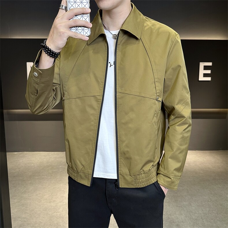 设计感潮牌夹克短款翻领时尚简约潮流上衣男JK9216P95控138,男装夹克,星座914