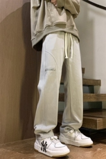 港风秋冬酷丝棉美式高街宽松休闲长裤男K23316-P40，男装休闲裤，星座717
