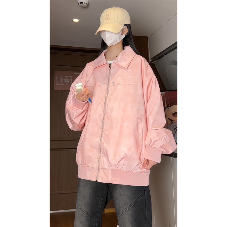 新款复古港风铆钉夹克外套痞帅小众外套翻领夹克外套JK5807P55,男装夹克,电商A128