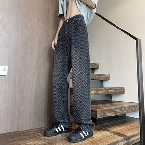 水洗做旧牛仔裤男新款个性潮流美式高街  NA015 P43图片