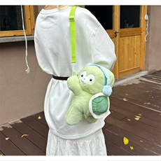趣乐毛绒玩具包厂 趴款乌龟斜挎包