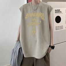 量大优可提供视频2024夏美式麂皮绒背心HD019-1-BP2457-P18，男装背心/马甲，电商019-1