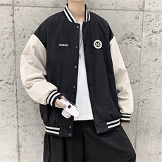 现货2022港风春装休闲男女情侣款夹克外套上衣D201-DM88-P65，男装夹克，电商D321-1