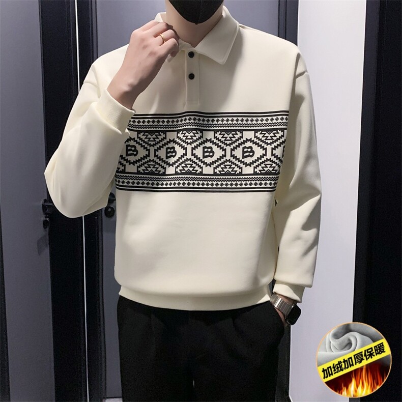 WY77009 常规P68 98 加绒P78 108 店主风小伙加绒卫衣男图片
